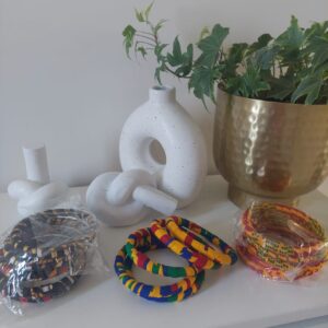 African Print Bangles – Bold Colors, Cultural Charm