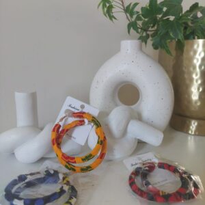 African Prints Hoop Earrings